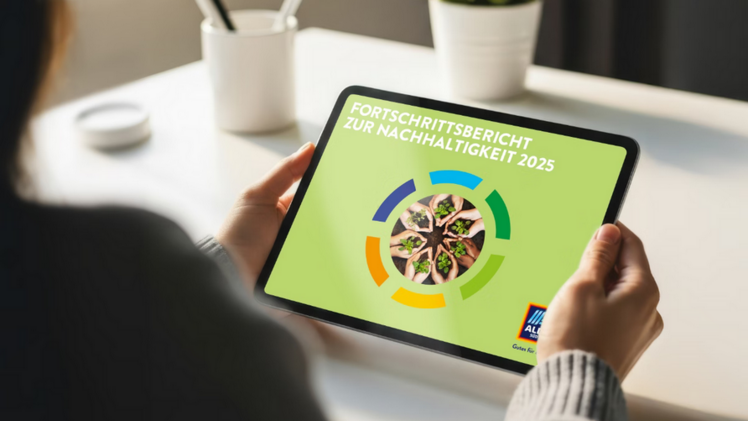 Neuer Fortschrittsbericht 2025. Bild: ALDI SÜD.