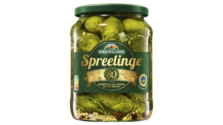 Ergänzend zur Promotion bringt Spreewaldhof die beliebten Spreelinge in einer limitierten Jubiläumsgestaltung in den Handel. Bild: Spreewaldhof.