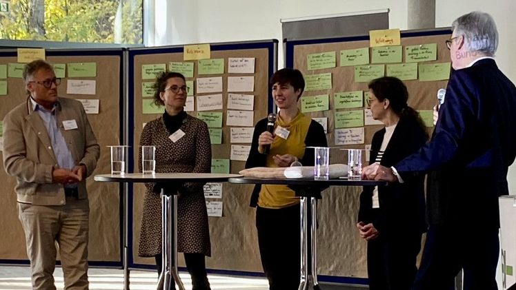 Podiumsdiskussion zur Bewertung wissenschaftlicher Leistungen. Bild: Martin Köchy, Thünen Institut.