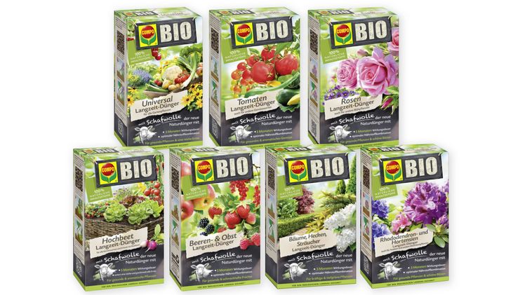 COMPO BIO Langzeit-Dünger auf Schafwoll-Basis. Bild: COMPO.