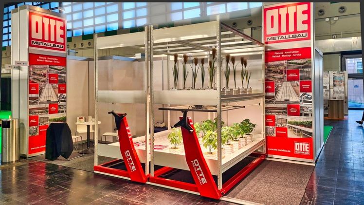 Flexibles Indoor-Farming mit HortiRack. Bild: Otte Metallbau.