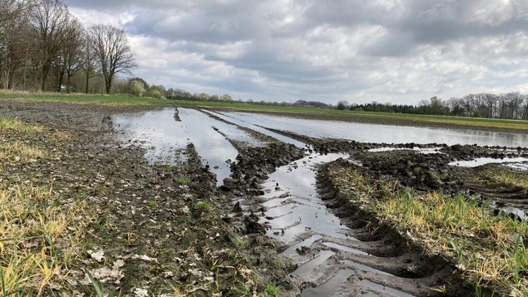 Schwere Böden halten viel Nässe und sind deshalb oft noch unbefahrbar Bild: Landvolk.