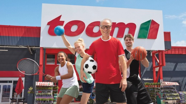 toom ist erstmals Partner der REWE Erfolgsaktion "Scheine für Vereine". Bild: toom Baumarkt.