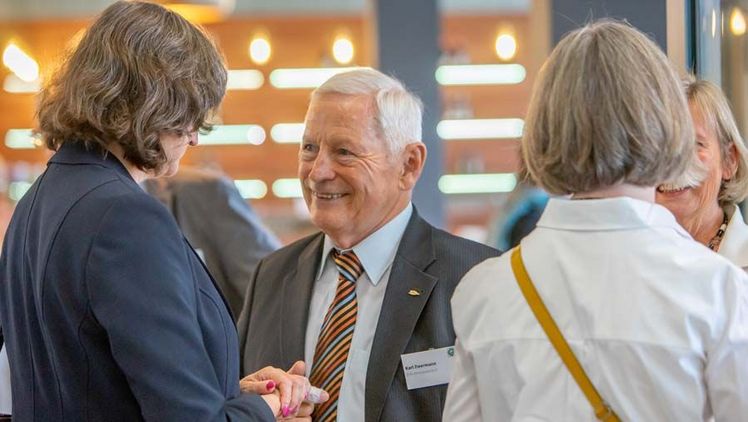 Karl Zwermann beim Deutschen Gartenbautag 2019 in Heilbronn/Neckarsulm. Bild: ZVG/ Batriks Film & Fotografie.