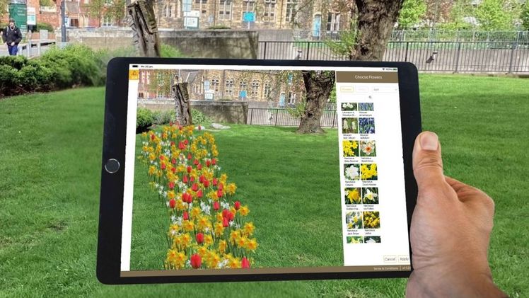 Visualisierung der Flower Designer App von JUB Holland. Bild: JUB Holland.