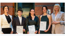 v.l.n.r.: Stefanie Sabet, Helix Aldinger-Sommer, Paula Markwitz, Jana Beck, Nikola Steinbock. Bild: Rentenbank.