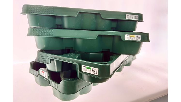 Bisher wurde 4 Tray Typen zur Marktreife entwickelt. Bild: Euro Plant Tray.