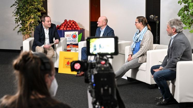 Mit anerkannten Experten, hochwertigen und aktuellen Themen wurde im Sendestudio ein interaktives Publikum erreicht. Bild: Fruchtwelt Bodensee.