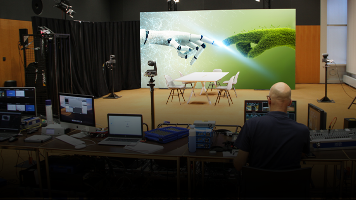 GreenTech Live & Online 2020 bietet unter anderem ein Studio vor Ort mit Podcasts. Bild: GreenTech Amsterdam.