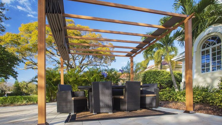 ALU-Pergola Florida. Bild: HobbyTec.