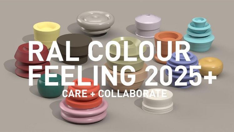 Der Trendbericht RAL COLOUR FEELING 2025+ steht unter dem Titel CARE + COLLABORATE. Bild: © Timo Rieke/RAL.