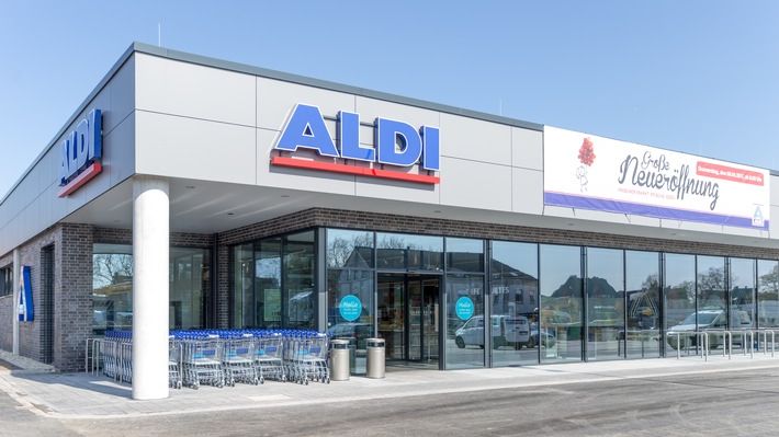 Neuer ALDI Markt in Herten. Bild: obs/Unternehmensgruppe ALDI Nord/Juergen Nobel. 