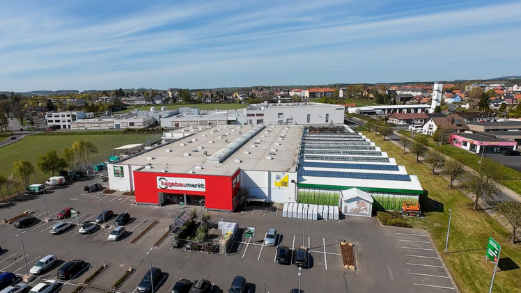 Der neue hagebaumarkt in Selb sichert die Nahversorgung in der Region. Bild: hagebau.