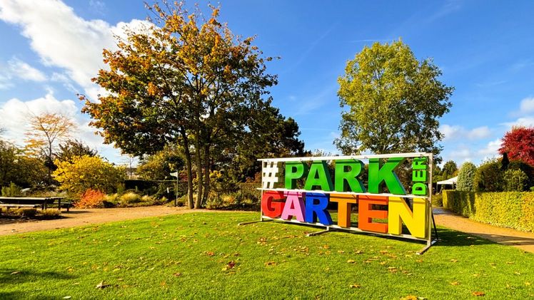 Das Parksignet vom Park der Gärten. Bild: Park der Gärten. 