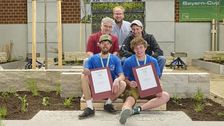 Vordere Reihe v.l.: Johannes Auer und Louis Bauer, Vizemeister beim Bayern Cup 2026. Mittlere Reihe v.l.: Alexander Jehle, Felix Lusteck sowie Moritz Fahn (hinten). Bild: Carolin Tietz, VGL Bayern.