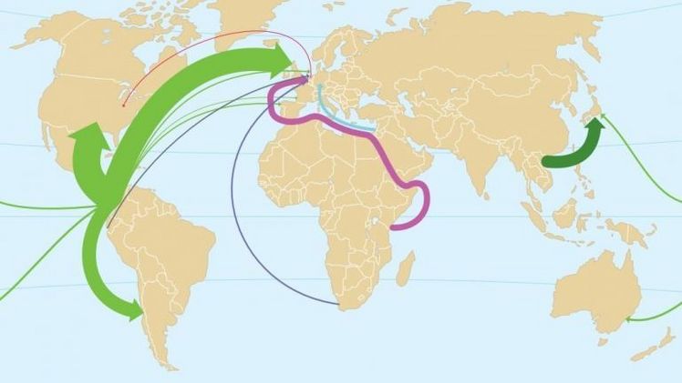 Der World Floriculture Map der Rabobank für 2021 wurde in Zusammenarbeit mit Royal FloraHolland erstellt. Bild: Rabobank. 