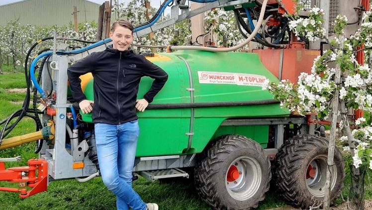 Luuk Tijssen, Student an der HAS in Den Bosch. Bild: Munckhof Fruit Tech Innovators.
