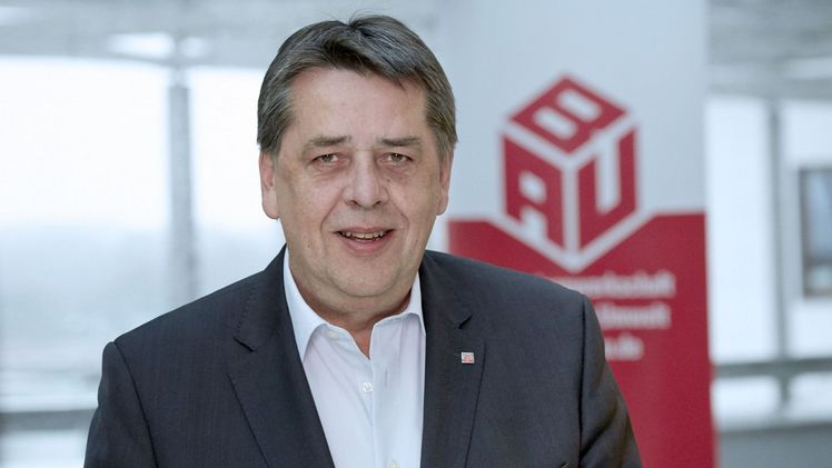 Der stellvertretende IG BAU-Bundesvorsitzende und Verhandlungsführer Dietmar Schäfers. Bild:  IG BAU (Alexander Paul Englert).