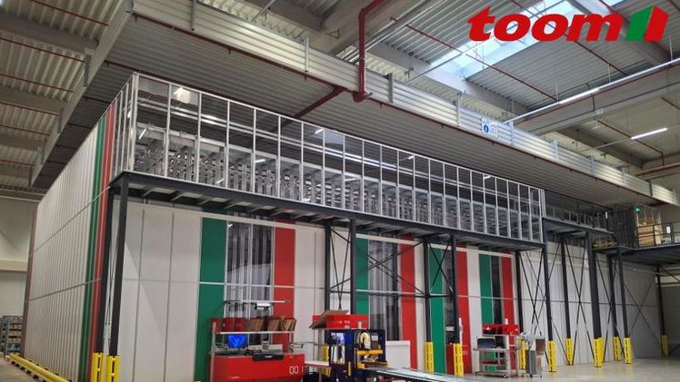 Automatisierung bei toom: Neues AutoStore-System im FFC Rodgau erfolgreich gestartet. Bild: toom Baumarkt.