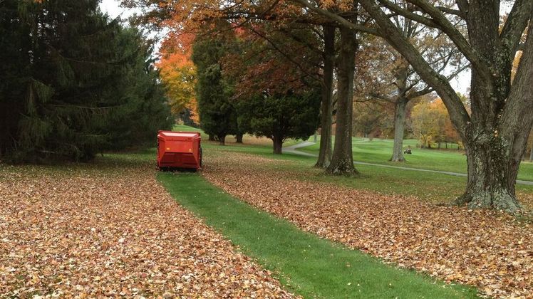 Ob Sport- oder Zierrasen: Auch im Winter benötigen Rasenpflanzen Pflege. Für jede Aufgabe gibt es passende Anbaugeräte, wie hier von Wiedenmann. Foto: Wiedenmann.