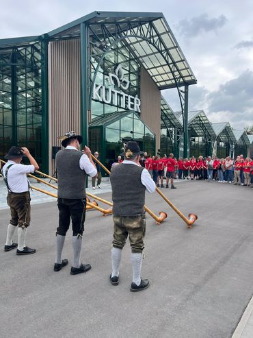 Begrüßung beim Gartencenter Kutter. Bild: Grit Landwehr.