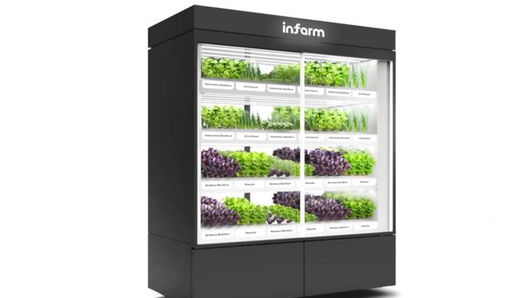 Die Technologie von Infarm ist das erste hydroponische Anbausystem der Welt, das die UL-Zertifizierung erhält. Bild: Infarm.