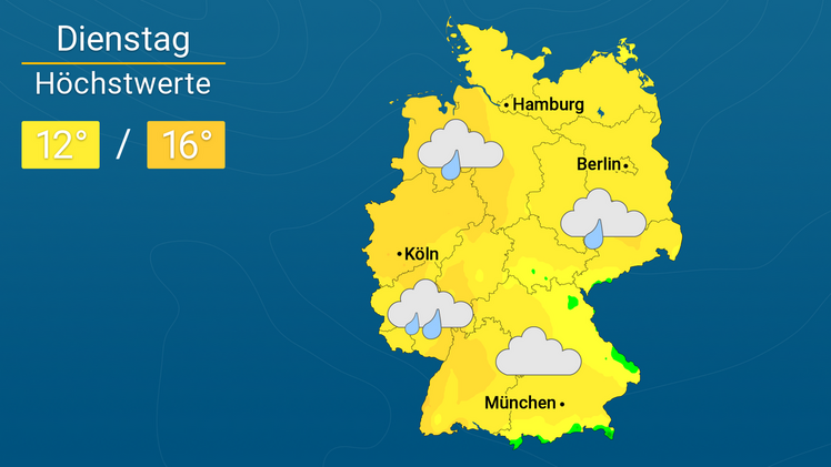 Wettervorschau (Screenshot 60-Sekunden-Wetter). Quelle: WetterOnline.
