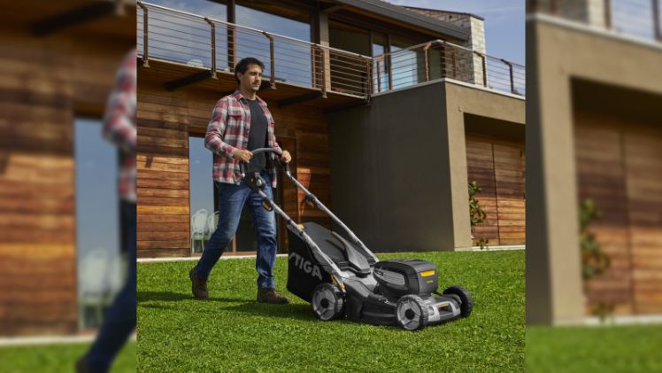 Der Twinclip 950e V vereint Kraft, Stärke und Komfort in einem robusten Rasenmäher. Bild: STIGA.