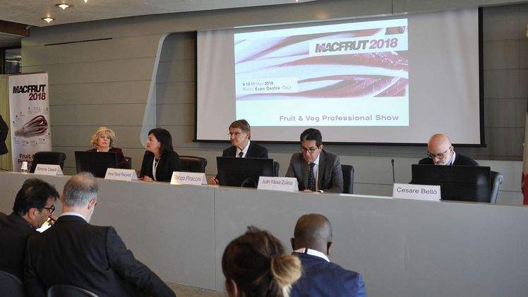 Pressekonferenz der Macfrut 2018. Bild: Macfrut.