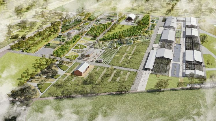 Visualisierung BUGA 2023. Bild: © RMP Stephan Lenzen Landschaftsarchitekten.
