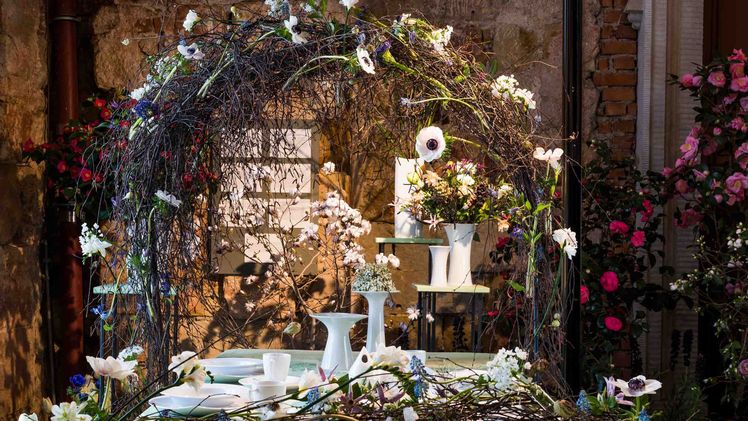 Faszinierende Szenen aus Frühblühern sind das Markenzeichen des „Dresdner Frühling im Palais", wie hier bei der Ausgabe 2020 im Palais im Großen Garten. Bild: Sebastian Thiel.