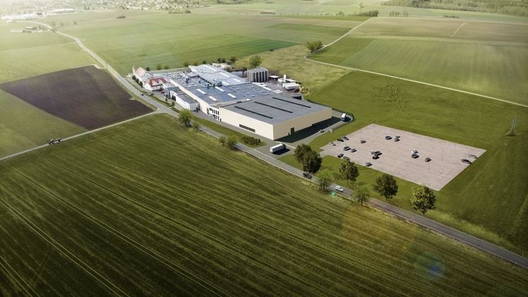 Neuplanung aufgrund von angepasster Bedarfsprognose setzt andere Prioritäten. Anstatt des Hochregallagers soll zunächst dem Distributionszentrum für Paketsendungen der Vorrang gegeben werden. Das Bild zeigt den aktuellen Ausbauzustand des Werks Heuchlingen. Bild: © GARDENA.