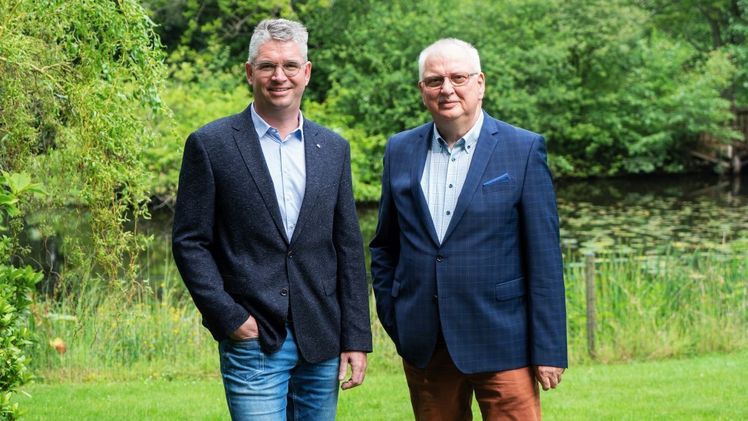 Rolf Mansholt und Wilhelm Santen. Bild: RHG Bad Zwischenahn.