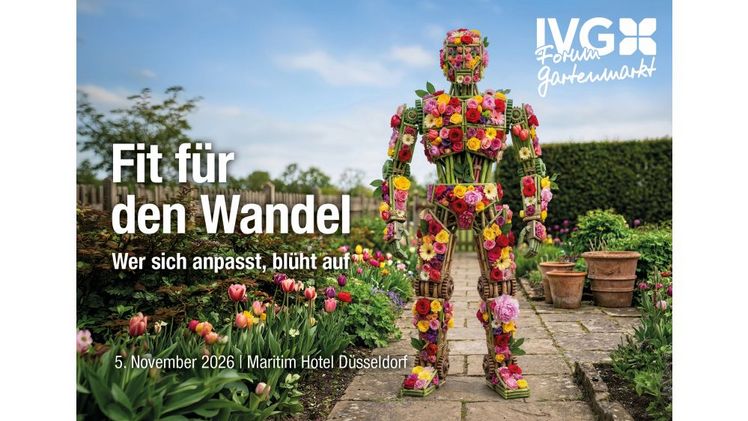 Das IVG Forum Gartenmarkt steht unter dem Motto „Fit für den Wandel – wer sich anpasst, blüht auf“. Bild: IVG.
