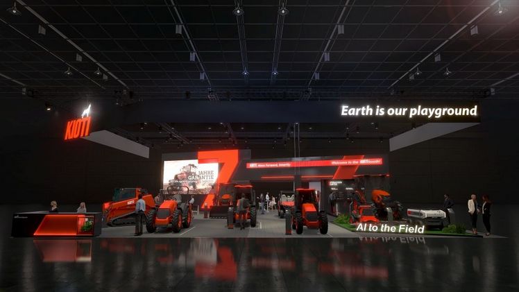 Präsentation vieler Neuheiten bei AGRITECHNICA-Premiere von KIOTI. Bild: KIOTI. Präsentation vieler Neuheiten bei AGRITECHNICA-Premiere von KIOTI. Bild: KIOTI.