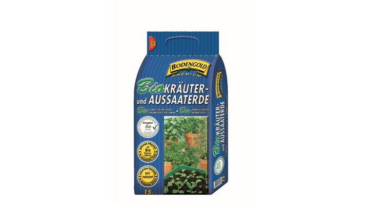 BioKräuter- und Aussaaterde. Bild: Ziegler Erden.