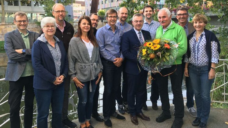 Der BVE-Vorstand mit Jürgen Mertz. Foto: BVE.