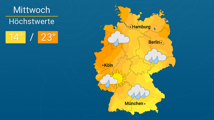 Wettervorschau (Screenshot 60-Sekunden-Wetter). Quelle: WetterOnline.