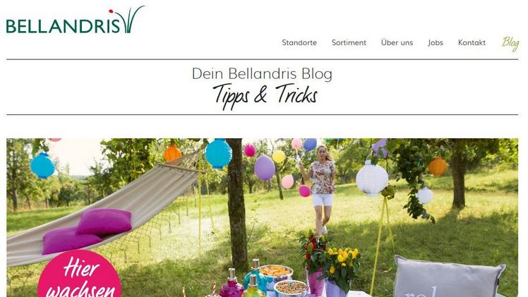 Neuer Garten-Blog von Bellandris.