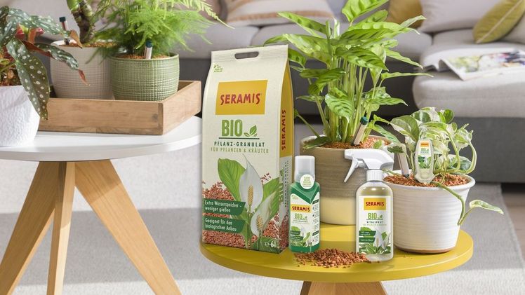 Seramis mit neuem Bio-Sortiment. Bild: Westland Deutschland.