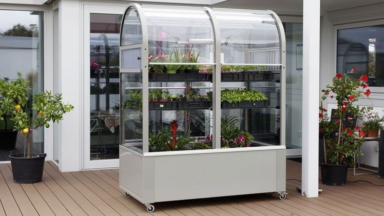 Balkon-Gewächshaus Terra. Bild: Hoklartherm. 