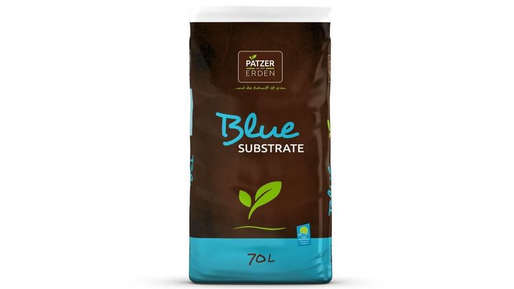 'Blue' ist ein torffreies, grob strukturiertes Substrat u.a. zum Topfen und Pflanzen von Gemüsepflanzen. Bild: PATZER ERDEN.
