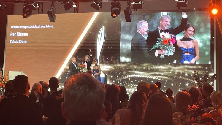 Per Klemm ist "Unternehmer des Jahres" 2025. Bild: Selecta one. Per Klemm ist "Unternehmer des Jahres" 2025. Bild: Selecta one.