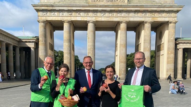 Die BVEO und der DRV unterstützen die Aktion mit ihrem Verkaufslogo „Geerntet in Deutschland“. Bild: BVEO.