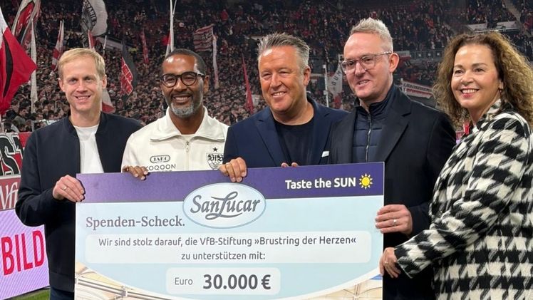 m Bild von links nach rechts: Dominik Wehner, Cacau, Armin Rehberg, Andreas Wehrle, Christine Potnar. Bild: SanLucar.