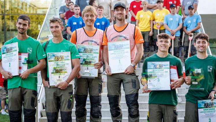 Die Siegerinnen und Sieger des Landschaftsgärtner-Cups 2026. Bild: BGL/Daniel Karmann.