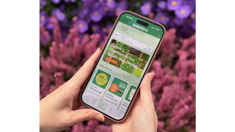 Vom Punktestand bis zum saisonalen Gartenwissen: Die neue bellaflora App entwickelt das GartenFreunde-Programm digital weiter. Bild: bellaflora.