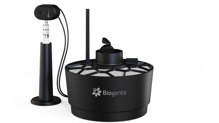 Die Biogents Aero Trap Plus Mückenfalle. Bild: Biogents.