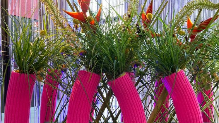 Blumenschau "Dirty Dancing, Punks und der Kassettenrekorder". Bild: © Landesgartenschau Wangen.