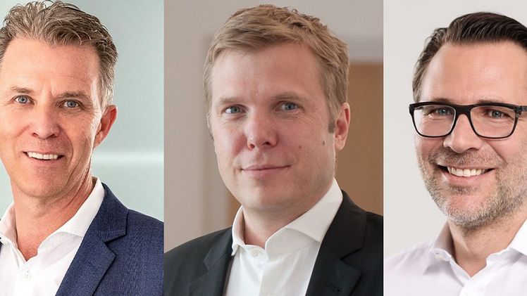 Patrick Steppe, Hilmar Hübers und Christoph Eltze. Bild: REWE Group.   Patrick Steppe, Hilmar Hübers und Christoph Eltze. Bild: REWE Group.